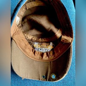 Vintage cap, size average , brown with embellishments